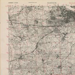 Topographische Karte 1:25.000 (1938) Rostock [Meßtischblatt ...